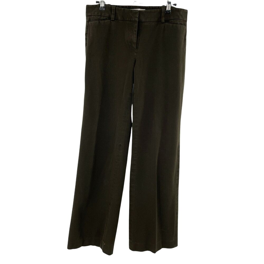 Ann Taylor Loft Pants Womens 6 Julie Brown Mid Rise Straight Ladies Chino Slacks